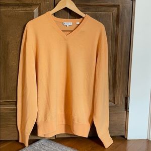 Peter Millar orange cashmere sweater